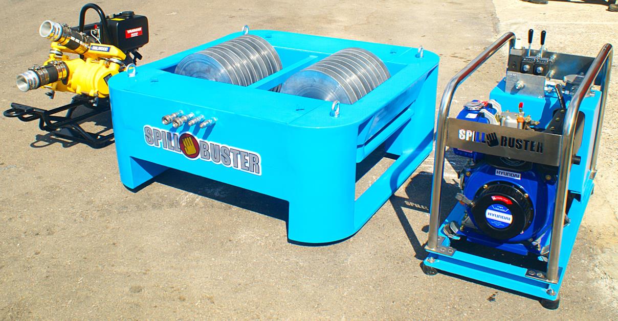 Turquoise Oil Skimmer - dual module skimmer head and power pack