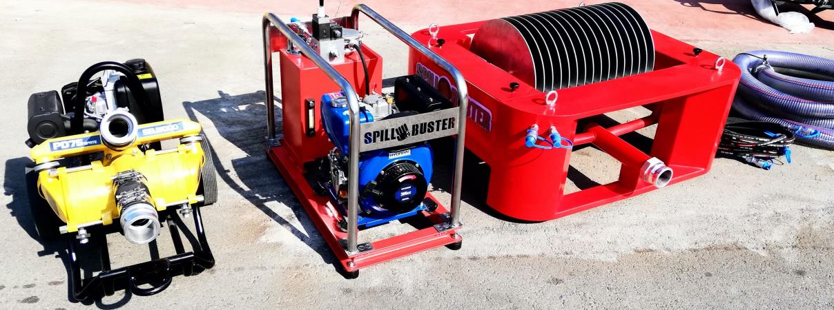 Ruby Oil Skimmer equipment set - power pack, pump and skimmer head
